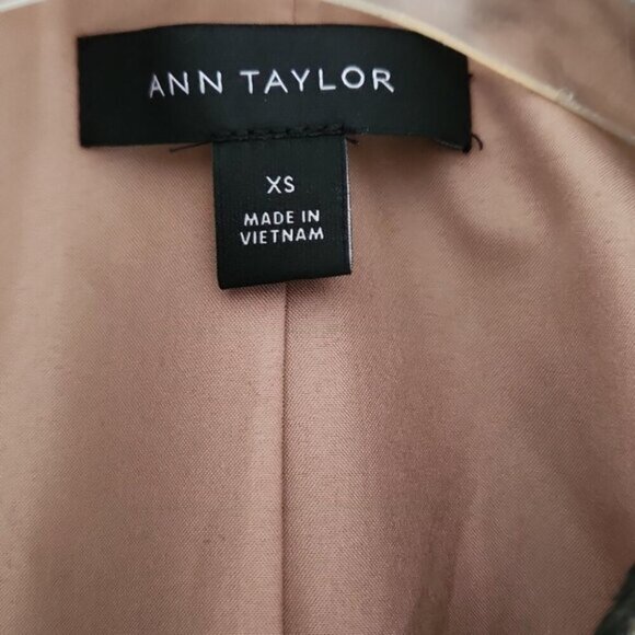 ANN TAYLOR | Animal Print Moto Jacket Wool Sz XS - Picture 6 of 8